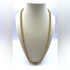 Women's PREMIER DESIGNS Gold Plated Bead Necklace 23” Gold Tone